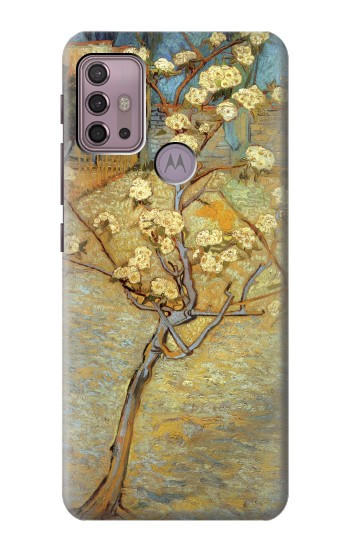 S1978 Van Gogh Letter Pear Tree Blossom Hülle Schutzhülle Taschen für Motorola Moto G30, G20, G10