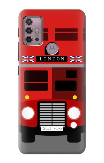 S2058 England British Double Decker Bus Hülle Schutzhülle Taschen für Motorola Moto G30, G20, G10