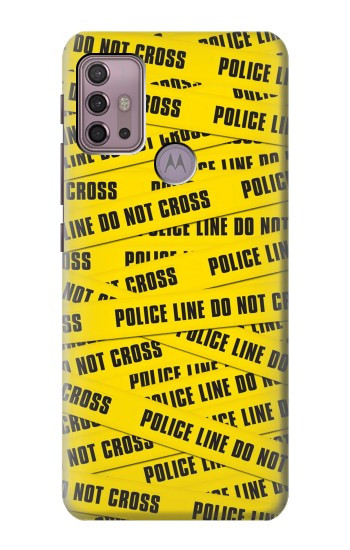 S2088 Police Line Do Not Cross Hülle Schutzhülle Taschen für Motorola Moto G30, G20, G10