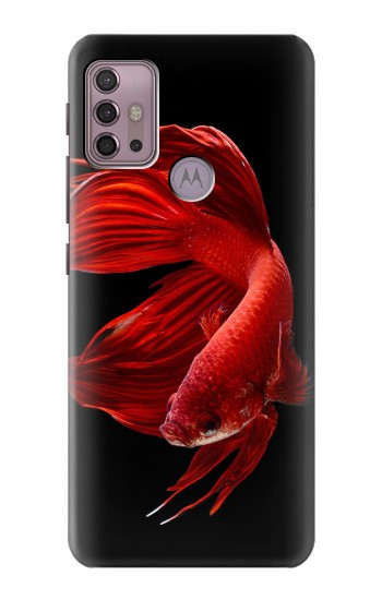 S2092 Red Siamese Fighting Fish Hülle Schutzhülle Taschen für Motorola Moto G30, G20, G10