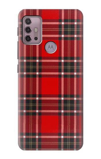 S2374 Tartan Red Pattern Hülle Schutzhülle Taschen für Motorola Moto G30, G20, G10
