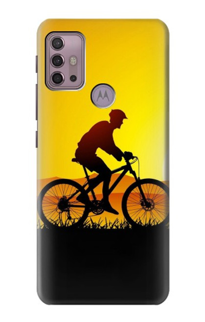 S2385 Bicycle Bike Sunset Hülle Schutzhülle Taschen für Motorola Moto G30, G20, G10