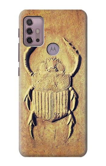 S2401 Egyptian Scarab Beetle Graphic Printed Hülle Schutzhülle Taschen für Motorola Moto G30, G20, G10