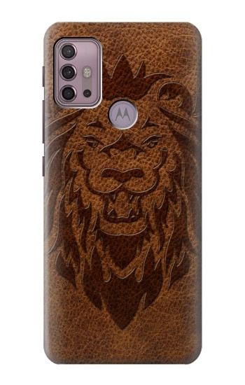 S2529 Leo Zodiac Tattoo Brown Graphic Print Hülle Schutzhülle Taschen für Motorola Moto G30, G20, G10