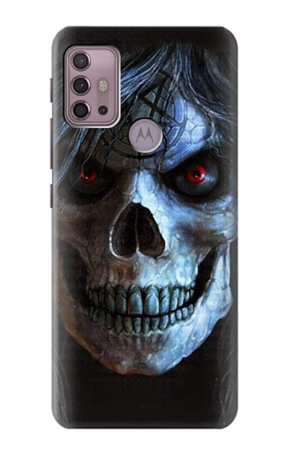 S2585 Evil Death Skull Pentagram Hülle Schutzhülle Taschen für Motorola Moto G30, G20, G10