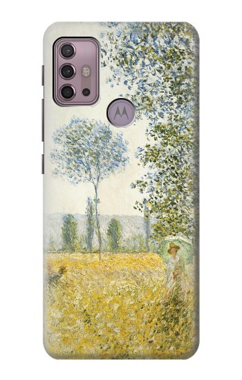 S2682 Claude Monet Fields In Spring Hülle Schutzhülle Taschen für Motorola Moto G30, G20, G10