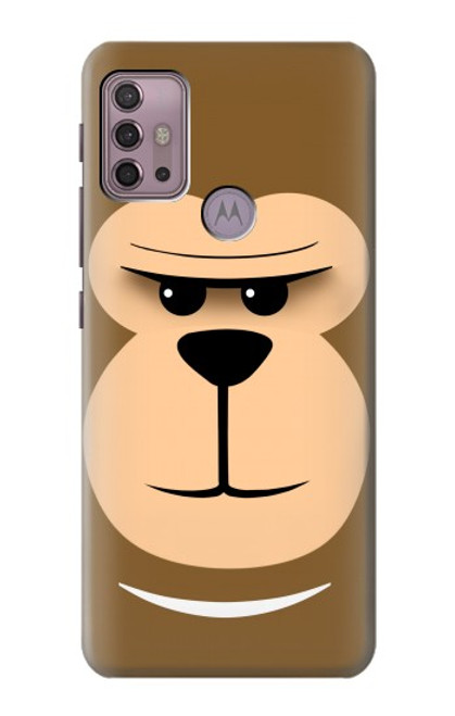 S2721 Cute Grumpy Monkey Cartoon Hülle Schutzhülle Taschen für Motorola Moto G30, G20, G10