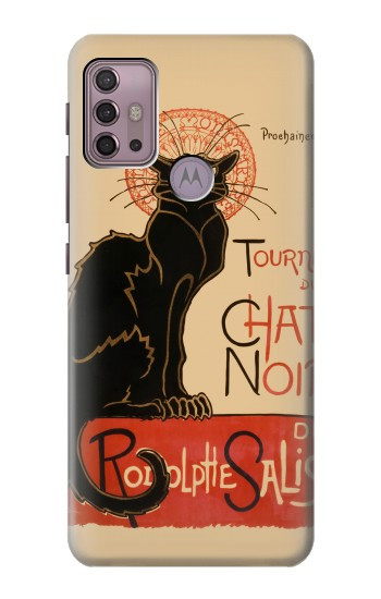 S2739 Chat Noir Black Cat Vintage Hülle Schutzhülle Taschen für Motorola Moto G30, G20, G10