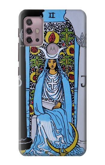 S2764 High Priestess Tarot Card Hülle Schutzhülle Taschen für Motorola Moto G30, G20, G10