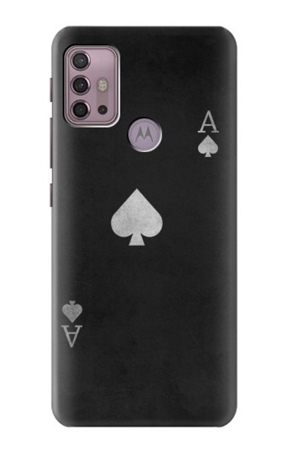 S3152 Black Ace of Spade Hülle Schutzhülle Taschen für Motorola Moto G30, G20, G10