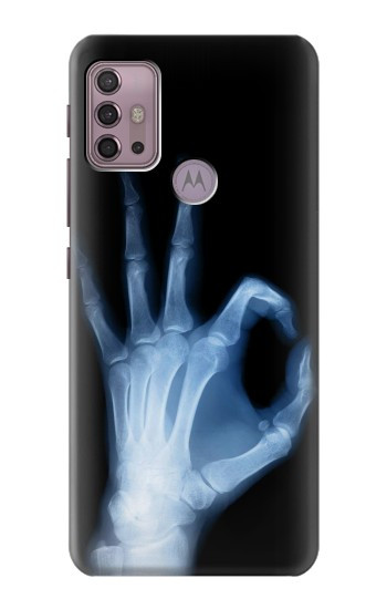 S3239 X-Ray Hand Sign OK Hülle Schutzhülle Taschen für Motorola Moto G30, G20, G10