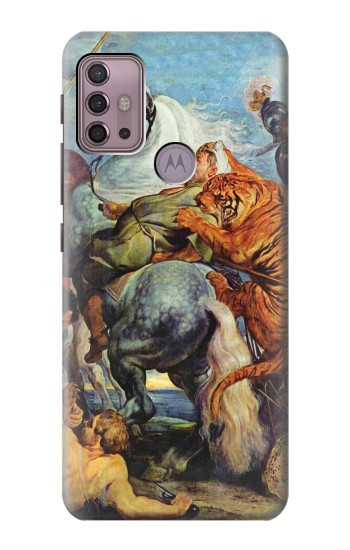 S3331 Peter Paul Rubens Tiger und Lowenjagd Hülle Schutzhülle Taschen für Motorola Moto G30, G20, G10
