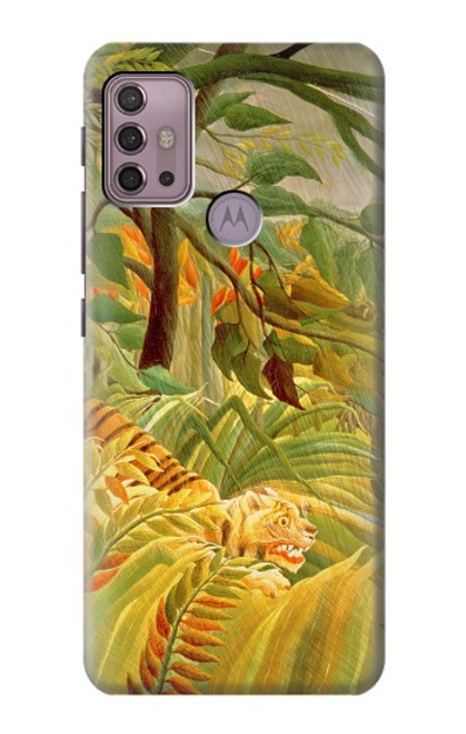 S3344 Henri Rousseau Tiger in a Tropical Storm Hülle Schutzhülle Taschen für Motorola Moto G30, G20, G10