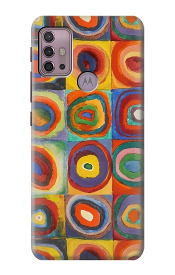 S3409 Squares Concentric Circles Hülle Schutzhülle Taschen für Motorola Moto G30, G20, G10