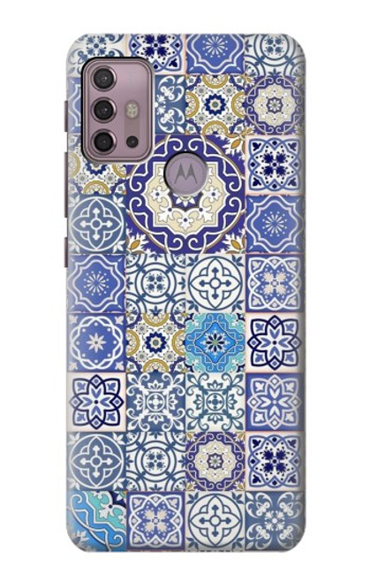 S3537 Moroccan Mosaic Pattern Hülle Schutzhülle Taschen für Motorola Moto G30, G20, G10