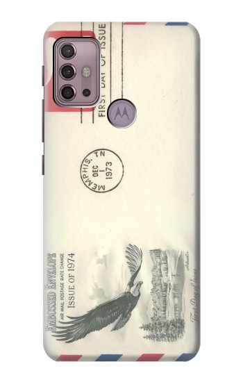 S3551 Vintage Airmail Envelope Art Hülle Schutzhülle Taschen für Motorola Moto G30, G20, G10