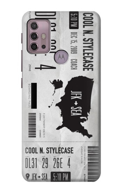 S3615 Airline Boarding Pass Art Hülle Schutzhülle Taschen für Motorola Moto G30, G20, G10