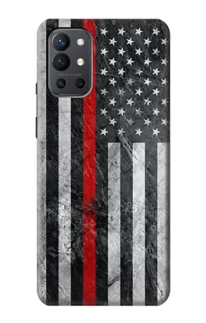 S3687 Firefighter Thin Red Line American Flag Hülle Schutzhülle Taschen für OnePlus 9R