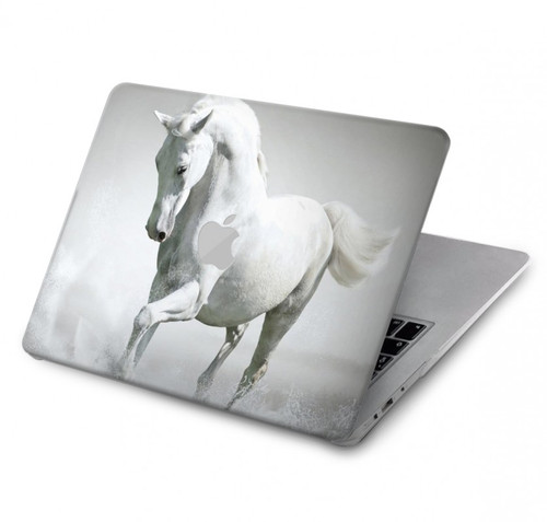 S0932 White Horse Hülle Schutzhülle Taschen für MacBook Air 13″ - A1369, A1466
