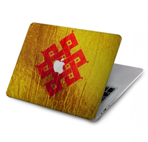 S2318 Eternal Knot Buddhist Spiritual Meditation Hülle Schutzhülle Taschen für MacBook Air 13″ - A1369, A1466