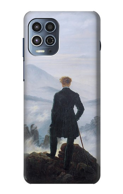 S3789 Wanderer above the Sea of Fog Hülle Schutzhülle Taschen für Motorola Moto G100