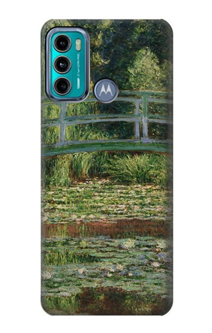 S3674 Claude Monet Footbridge and Water Lily Pool Hülle Schutzhülle Taschen für Motorola Moto G60, G40 Fusion