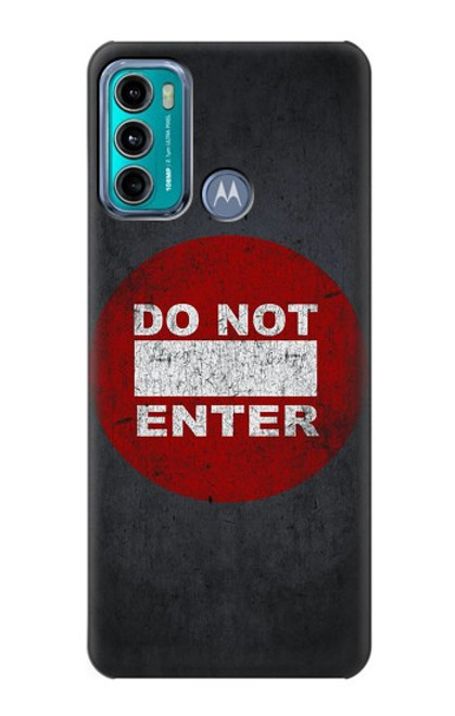 S3683 Do Not Enter Hülle Schutzhülle Taschen für Motorola Moto G60, G40 Fusion