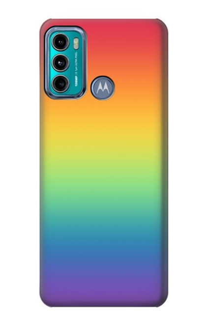 S3698 LGBT Gradient Pride Flag Hülle Schutzhülle Taschen für Motorola Moto G60, G40 Fusion