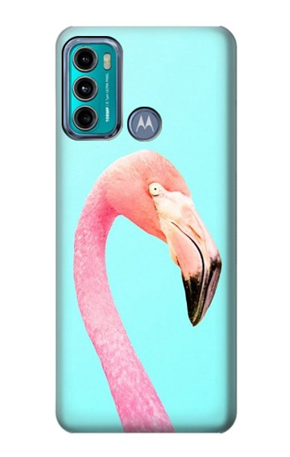 S3708 Pink Flamingo Hülle Schutzhülle Taschen für Motorola Moto G60, G40 Fusion
