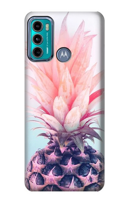S3711 Pink Pineapple Hülle Schutzhülle Taschen für Motorola Moto G60, G40 Fusion