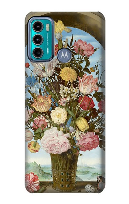 S3749 Vase of Flowers Hülle Schutzhülle Taschen für Motorola Moto G60, G40 Fusion