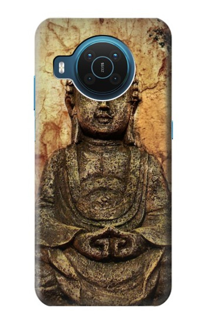 S0344 Buddha Rock Carving Hülle Schutzhülle Taschen für Nokia X20