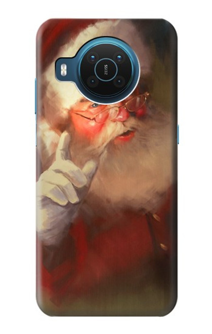 S1144 Xmas Santa Claus Hülle Schutzhülle Taschen für Nokia X20