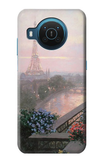S1443 Terrace in Paris Eifel Hülle Schutzhülle Taschen für Nokia X20