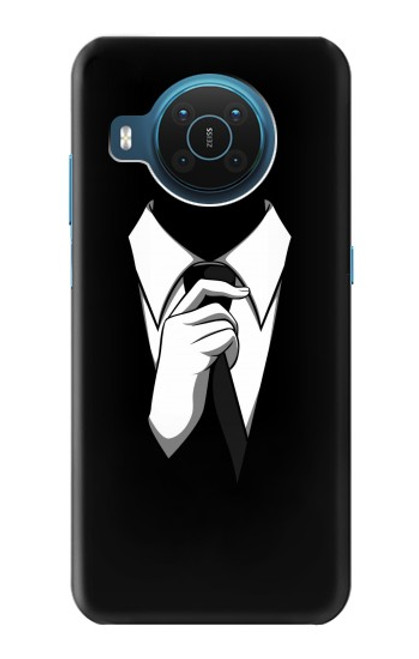 S1591 Anonymous Man in Black Suit Hülle Schutzhülle Taschen für Nokia X20
