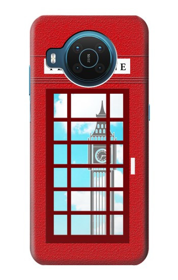 S2059 England British Telephone Box Minimalist Hülle Schutzhülle Taschen für Nokia X20