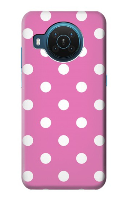 S2358 Pink Polka Dots Hülle Schutzhülle Taschen für Nokia X20