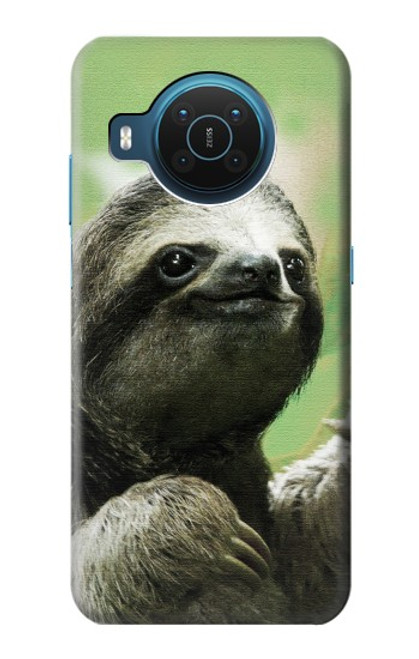 S2708 Smiling Sloth Hülle Schutzhülle Taschen für Nokia X20