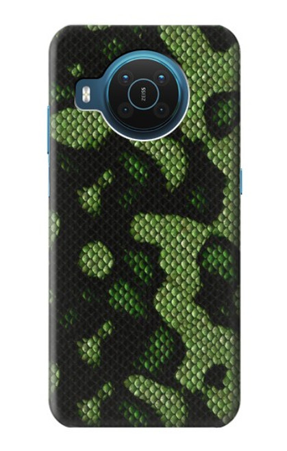S2877 Green Snake Skin Graphic Printed Hülle Schutzhülle Taschen für Nokia X20