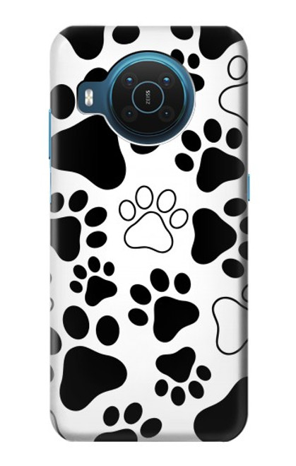 S2904 Dog Paw Prints Hülle Schutzhülle Taschen für Nokia X20