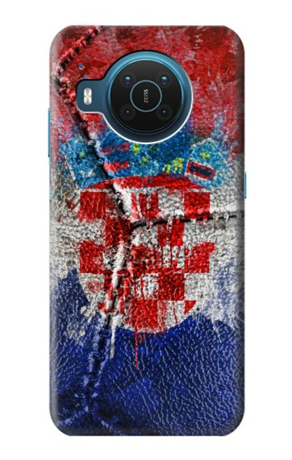 S3313 Croatia Flag Vintage Football Graphic Hülle Schutzhülle Taschen für Nokia X20