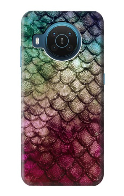 S3539 Mermaid Fish Scale Hülle Schutzhülle Taschen für Nokia X20