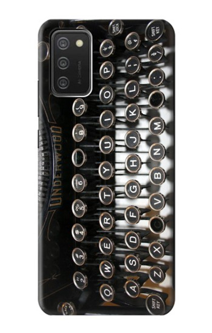 S0620 Typewriter Hülle Schutzhülle Taschen für Samsung Galaxy A03S