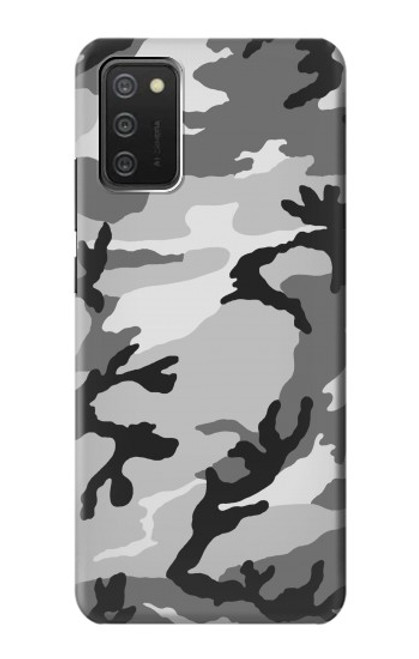 S1721 Snow Camouflage Graphic Printed Hülle Schutzhülle Taschen für Samsung Galaxy A03S