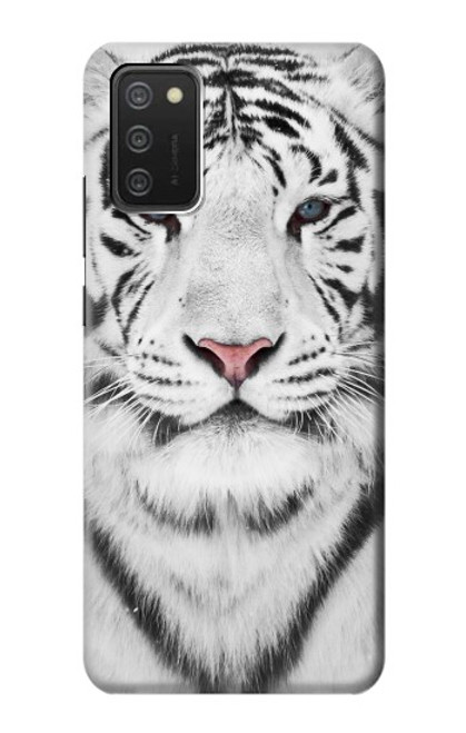S2553 White Tiger Hülle Schutzhülle Taschen für Samsung Galaxy A03S