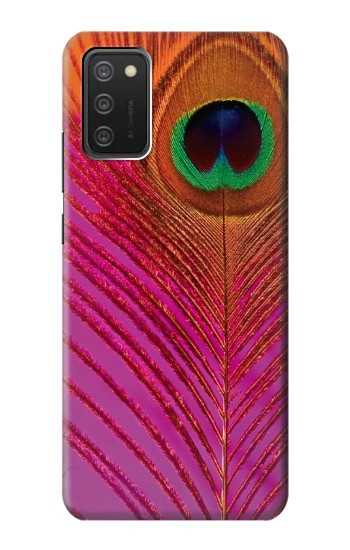 S3201 Pink Peacock Feather Hülle Schutzhülle Taschen für Samsung Galaxy A03S