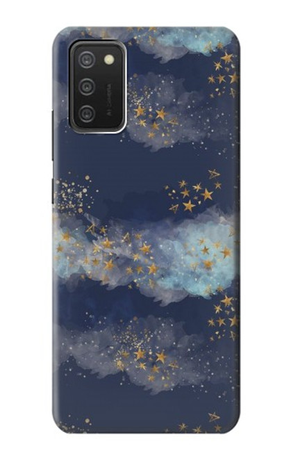 S3364 Gold Star Sky Hülle Schutzhülle Taschen für Samsung Galaxy A03S