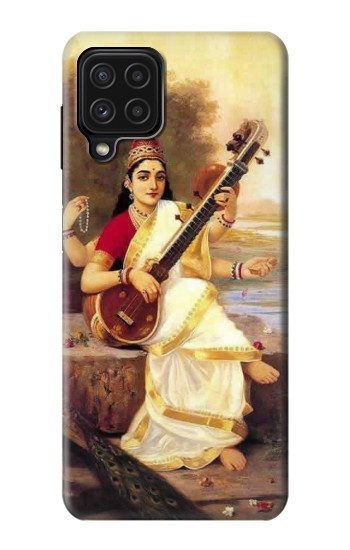 S1420 Saraswati Hindu Goddess Hülle Schutzhülle Taschen für Samsung Galaxy A22 4G