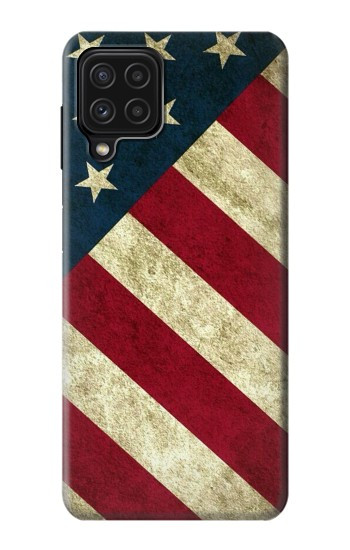 S3295 US National Flag Hülle Schutzhülle Taschen für Samsung Galaxy A22 4G