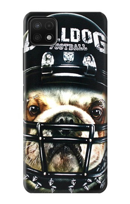 S0098 Bulldog American Football Hülle Schutzhülle Taschen für Samsung Galaxy A22 5G